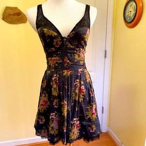 Free People Floral mini dress